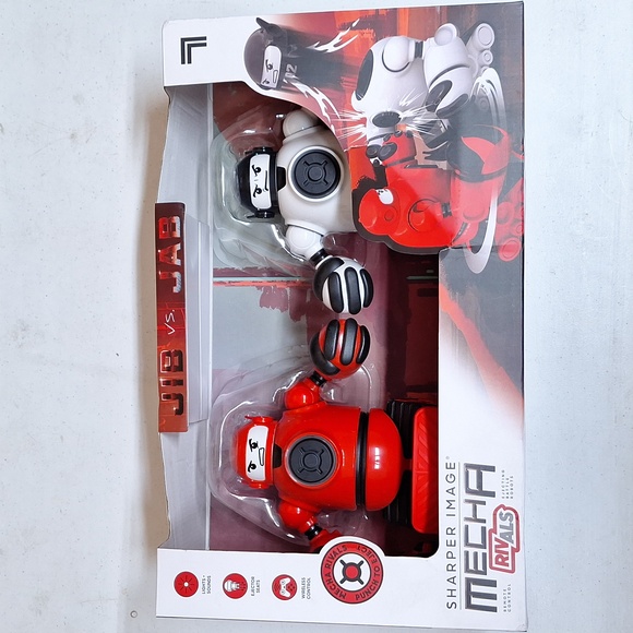 BRAND NEW! Sharper Image Mecha Rivals Remote Control Ejecting Battle Robots Set - Picture 2 of 11